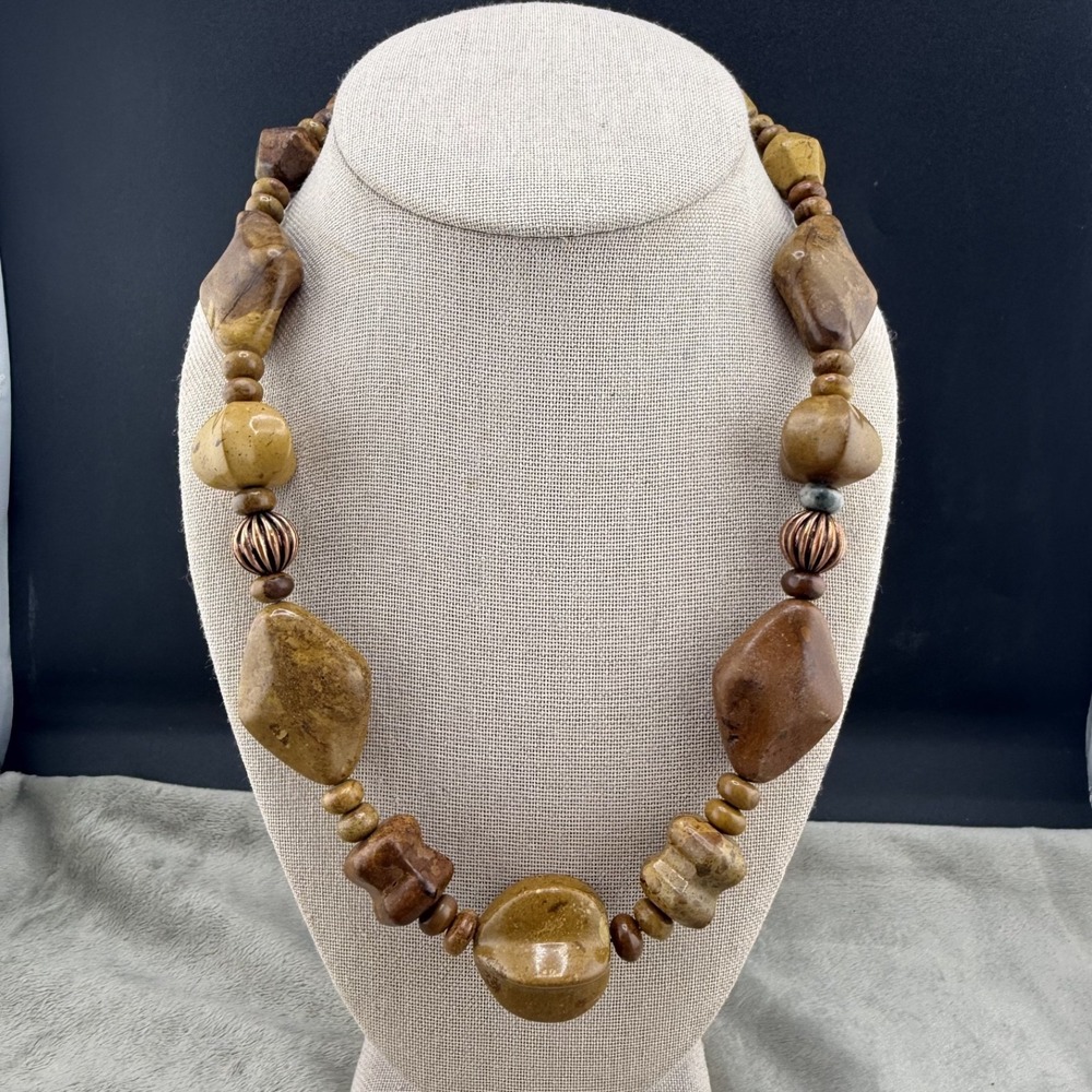 Jay King‎ DTR Desert Rose Trading Necklace Mine Finds Copper Brown Jasper 21"